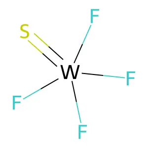 Tungsten tetrafluoride monosulfide structure