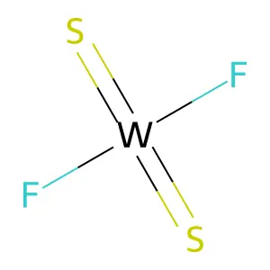 二氟二硫化钨 structure