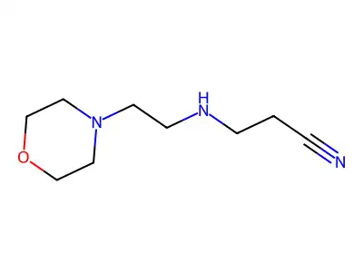 3-((2-(Morpholin-4-yl)ethyl)amino)propanenitrile structure