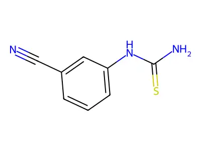 N-cyano-N'-phenylthiourea structure