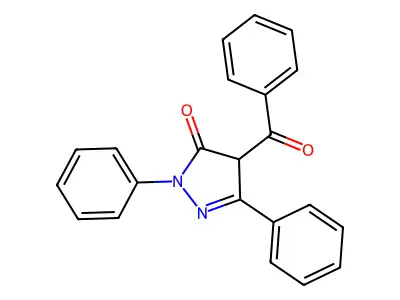 4-benzoyl-2,5-diphenyl-4H-pyrazol-3-one structure