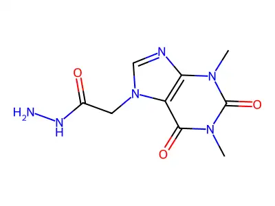 2-(1,3-dimethyl-2,6-dioxo-2,3,6,7-tetrahydro-1H-purin-7-yl)acetohydrazide structure