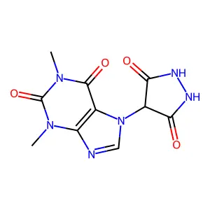 7-(3,5-Dioxopyrazolidin-4-yl)-1,3-dimethyl-3,7-dihydro-1H-purine-2,6-dione structure