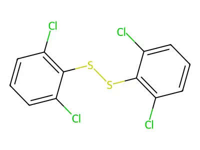 Disulfide, bis(2,6-dichlorophenyl)- structure