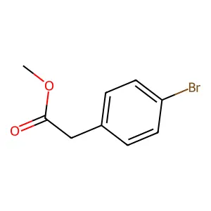 Methyl 2-(4-bromophenyl)acetate structure