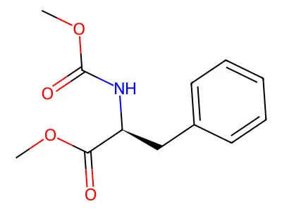 Phenylalanine-N-carboxylic acid dimethyl ester structure