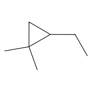 2-Ethyl-1,1-dimethylcyclopropane structure