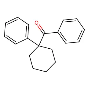 Phenyl-(1-phenylcyclohexyl)methanone structure