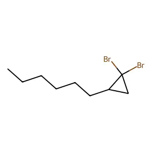 1,1-Dibromo-2-hexylcyclopropane structure
