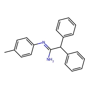 N'-(4-methylphenyl)-2,2-diphenylethanimidamide structure
