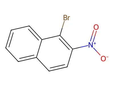 1-Bromo-2-nitronaphthalene structure