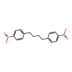 1-Nitro-4-[4-(4-nitrophenyl)butyl]benzene structure