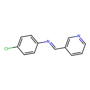 Benzenamine, 4-chloro-N-(3-pyridinylmethylene)- structure