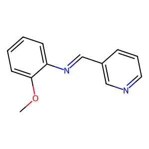 Benzenamine, 2-methoxy-N-(3-pyridinylmethylene)- structure