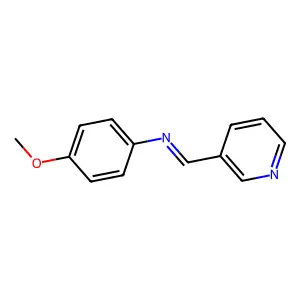 N-(4-methoxyphenyl)-1-pyridin-3-ylmethanimine structure