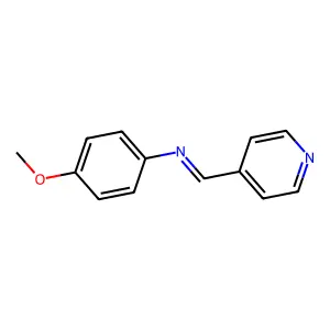 N-(4-methoxyphenyl)-1-pyridin-4-ylmethanimine structure