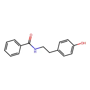 N-(2-(4-Hydroxyphenyl)ethyl)benzamide structure