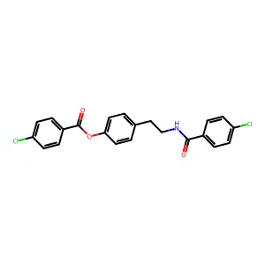 [4-[2-[(4-Chlorobenzoyl)amino]ethyl]phenyl] 4-chlorobenzoate structure