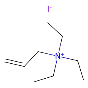 烯丙基三乙基碘化铵 structure