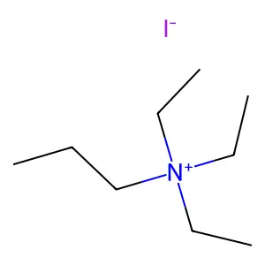 N,N,N-三乙基-1-丙铵碘化物 structure