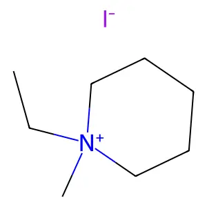 1-Ethyl-1-methylpiperidinium iodide structure