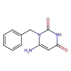 6-Amino-1-benzyluracil structure