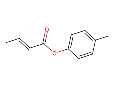 4-Methylphenyl but-2-enoate structure