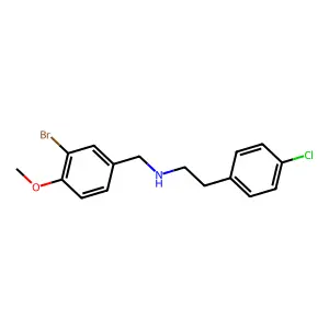 (3-Bromo-4-methoxybenzyl)[2-(4-chlorophenyl)ethyl]amine structure