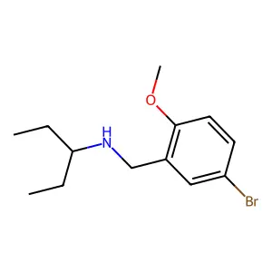 N-(5-bromo-2-methoxybenzyl)pentan-3-amine structure