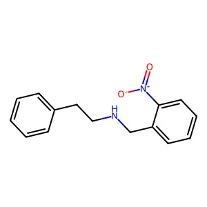 (2-Nitrobenzyl)(2-phenylethyl)amine structure