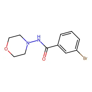 3-bromo-N-morpholin-4-ylbenzamide structure