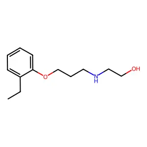 Ethanol, 2-[[3-(2-ethylphenoxy)propyl]amino]-(9CI) structure