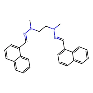 N,N'-dimethyl-N,N'-bis(naphthalen-1-ylmethylideneamino)ethane-1,2-diamine structure