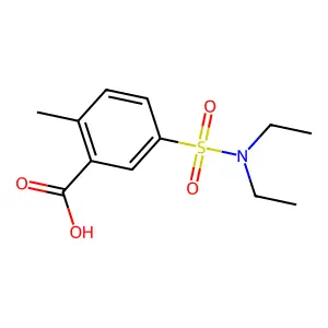 5-[(Diethylamino)sulfonyl]-2-methylbenzoic acid structure