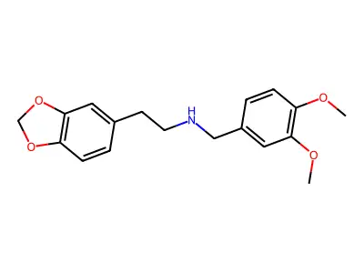 2-(1,3-benzodioxol-5-yl)-N-(3,4-dimethoxybenzyl)ethanamine structure