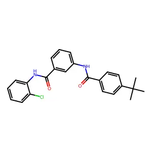 N-(2-Chlorophenyl)-3-[[4-(1,1-dimethylethyl)benzoyl]amino]benzamide structure