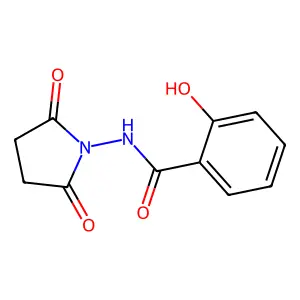 N-(2,5-dioxopyrrolidin-1-yl)-2-hydroxybenzamide structure