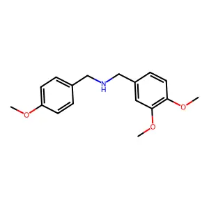 N-(3,4-二甲氧基苄基)-N-(4-甲氧基苄基)胺 structure