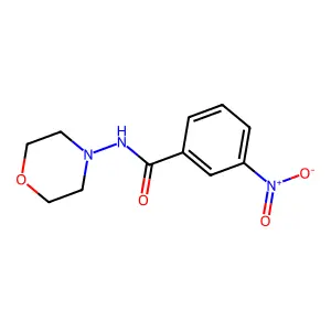 N-morpholin-4-yl-3-nitrobenzamide structure