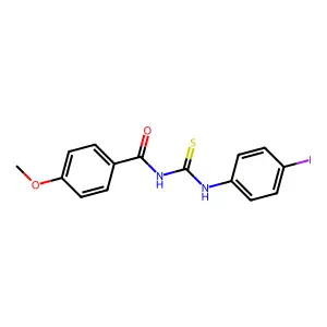 N-[(4-iodophenyl)carbamothioyl]-4-methoxybenzamide structure