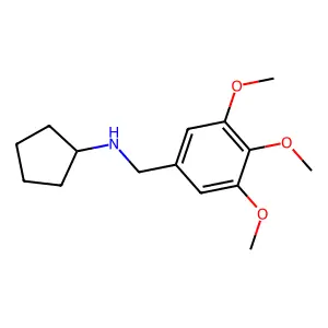 N-(3,4,5-trimethoxybenzyl)cyclopentanamine structure