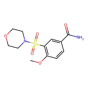 4-Methoxy-3-morpholin-4-ylsulfonylbenzamide structure