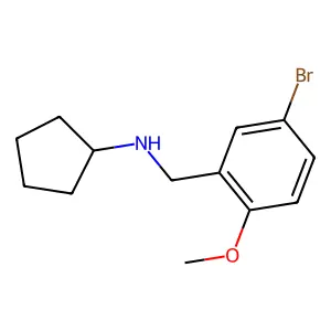 N-(5-Bromo-2-methoxybenzyl)cyclopentanamine structure
