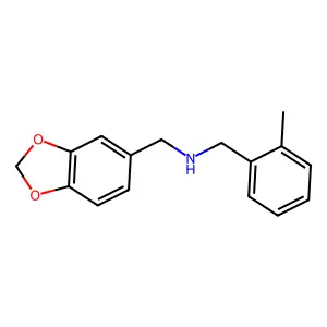 (1,3-Benzodioxol-5-ylmethyl)(2-methylbenzyl)amine structure