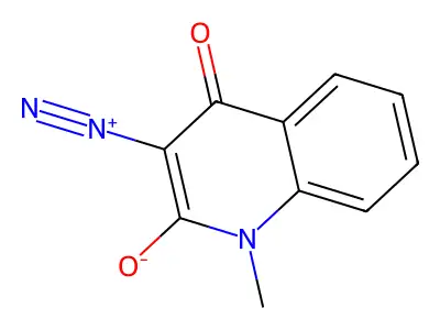 3-Diazonio-1-methyl-4-oxoquinolin-2-olate structure