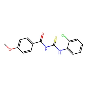 N-[(2-chlorophenyl)carbamothioyl]-4-methoxybenzamide structure