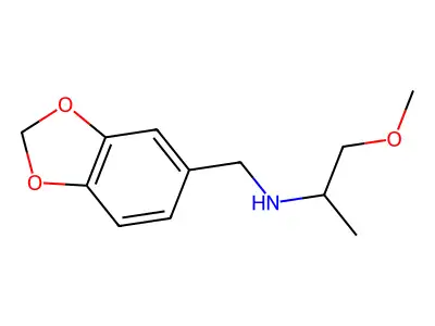(1,3-Benzodioxol-5-ylmethyl)(2-methoxy-1-methylethyl)amine structure