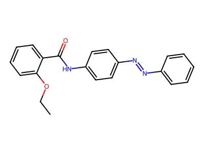 2-ethoxy-N-{4-[(E)-phenyldiazenyl]phenyl}benzamide structure