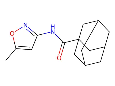 Adamantanyl-N-(5-methylisoxazol-3-YL)formamide structure