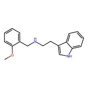 2-(1H-indol-3-yl)-N-(2-methoxybenzyl)ethanamine structure